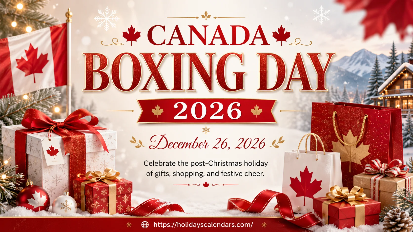 Boxing Day 2026 Canada holiday image for Saturday December 26