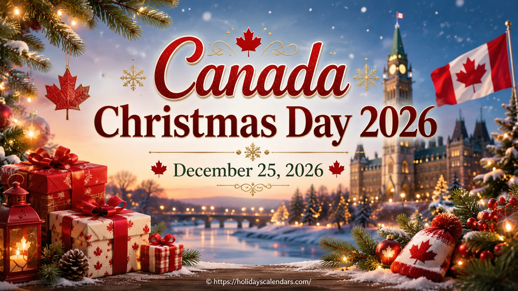 Canada Christmas Day 2026 holiday image for Friday December 25