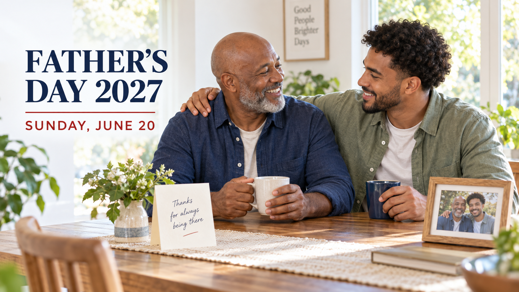 Father's Day 2027 family celebration on Sunday, June 20