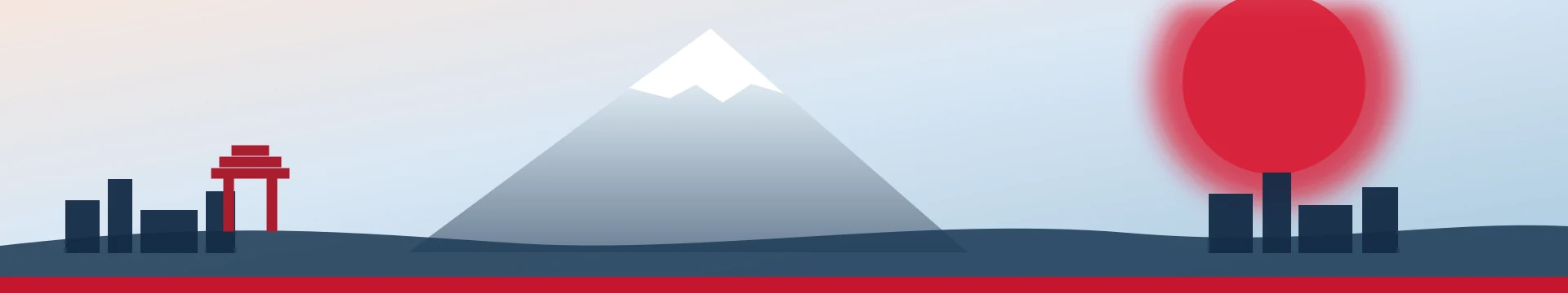 Japan Holiday Calendar 2027 Japan public holidays 2027 calendar banner with Mount Fuji, a red sun, a torii gate, and Japanese city silhouettes